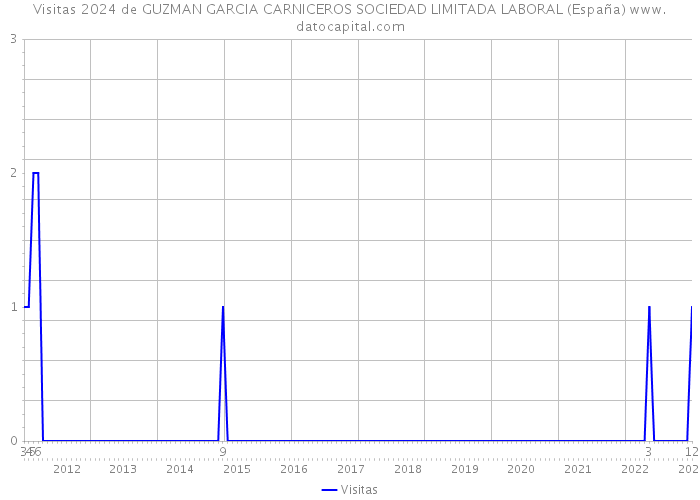 Visitas 2024 de GUZMAN GARCIA CARNICEROS SOCIEDAD LIMITADA LABORAL (España) 