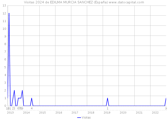 Visitas 2024 de EDILMA MURCIA SANCHEZ (España) 