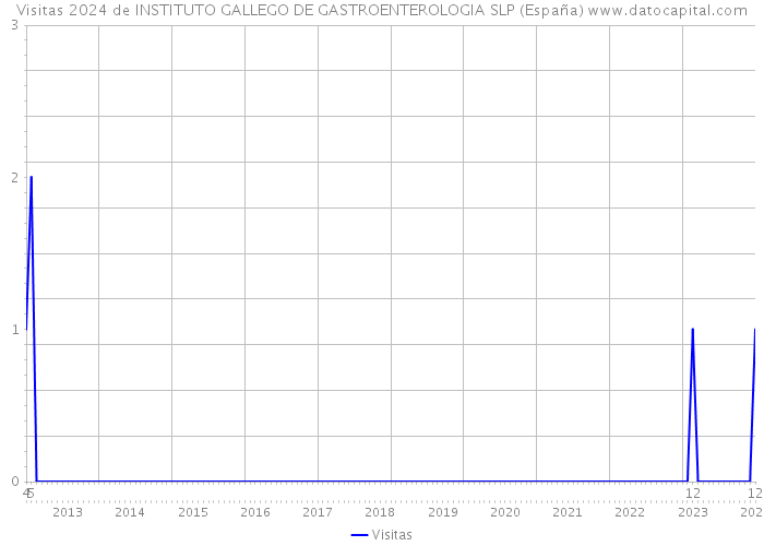 Visitas 2024 de INSTITUTO GALLEGO DE GASTROENTEROLOGIA SLP (España) 