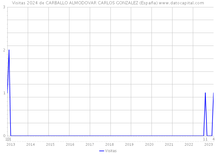 Visitas 2024 de CARBALLO ALMODOVAR CARLOS GONZALEZ (España) 