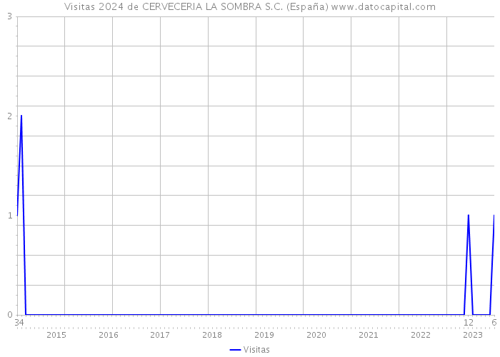 Visitas 2024 de CERVECERIA LA SOMBRA S.C. (España) 