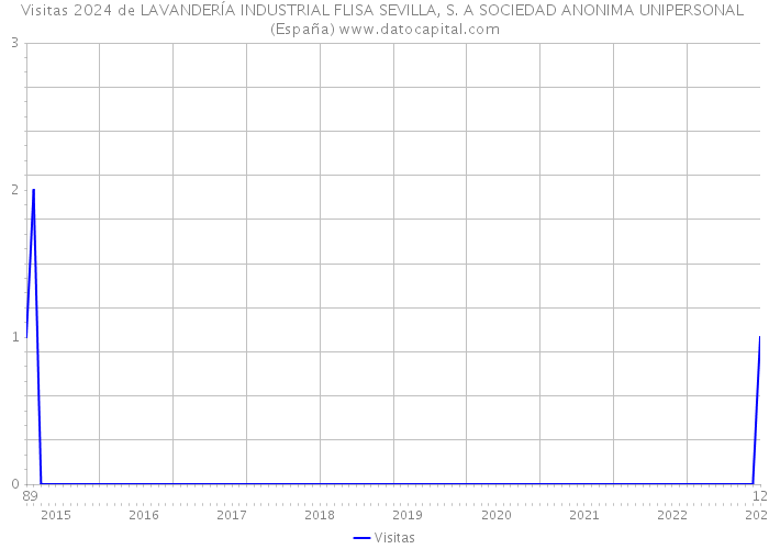 Visitas 2024 de LAVANDERÍA INDUSTRIAL FLISA SEVILLA, S. A SOCIEDAD ANONIMA UNIPERSONAL (España) 