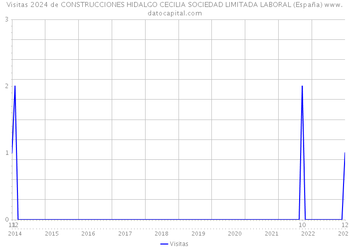 Visitas 2024 de CONSTRUCCIONES HIDALGO CECILIA SOCIEDAD LIMITADA LABORAL (España) 