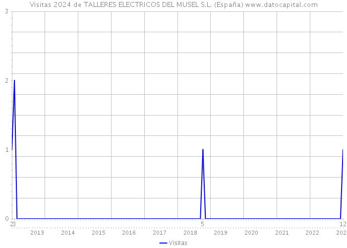 Visitas 2024 de TALLERES ELECTRICOS DEL MUSEL S.L. (España) 