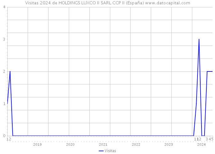 Visitas 2024 de HOLDINGS LUXCO II SARL CCP II (España) 