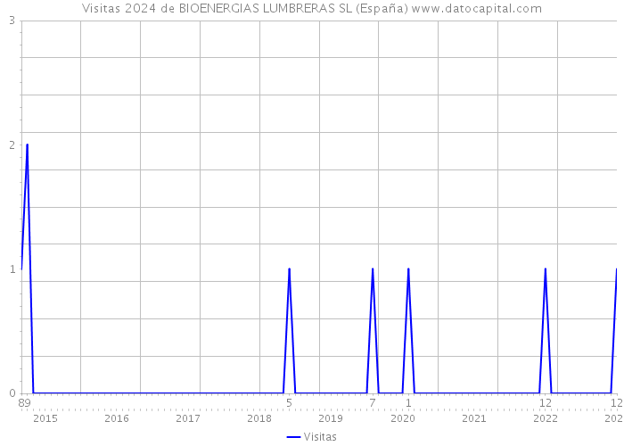 Visitas 2024 de BIOENERGIAS LUMBRERAS SL (España) 