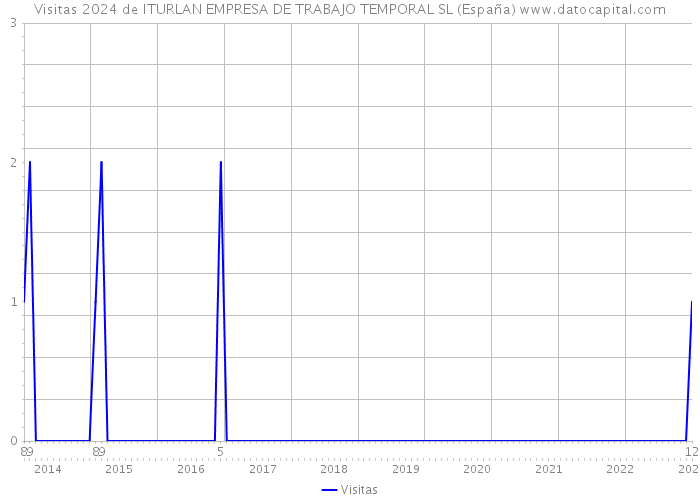 Visitas 2024 de ITURLAN EMPRESA DE TRABAJO TEMPORAL SL (España) 