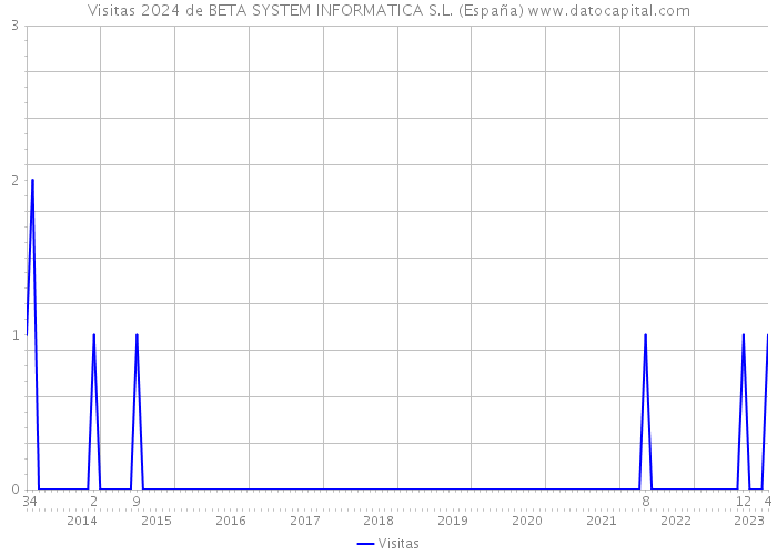 Visitas 2024 de BETA SYSTEM INFORMATICA S.L. (España) 