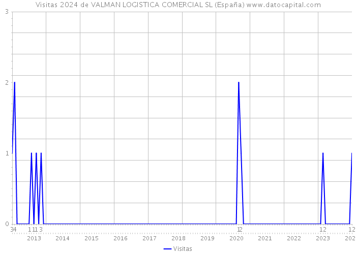 Visitas 2024 de VALMAN LOGISTICA COMERCIAL SL (España) 