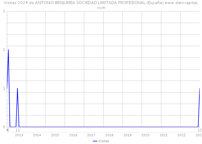 Visitas 2024 de ANTONIO BENJUMEA SOCIEDAD LIMITADA PROFESIONAL (España) 