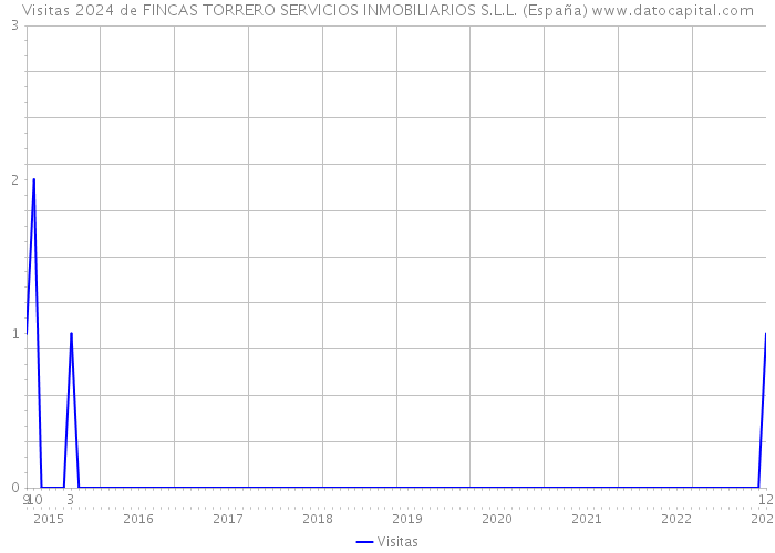 Visitas 2024 de FINCAS TORRERO SERVICIOS INMOBILIARIOS S.L.L. (España) 