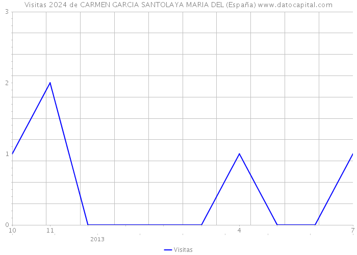 Visitas 2024 de CARMEN GARCIA SANTOLAYA MARIA DEL (España) 