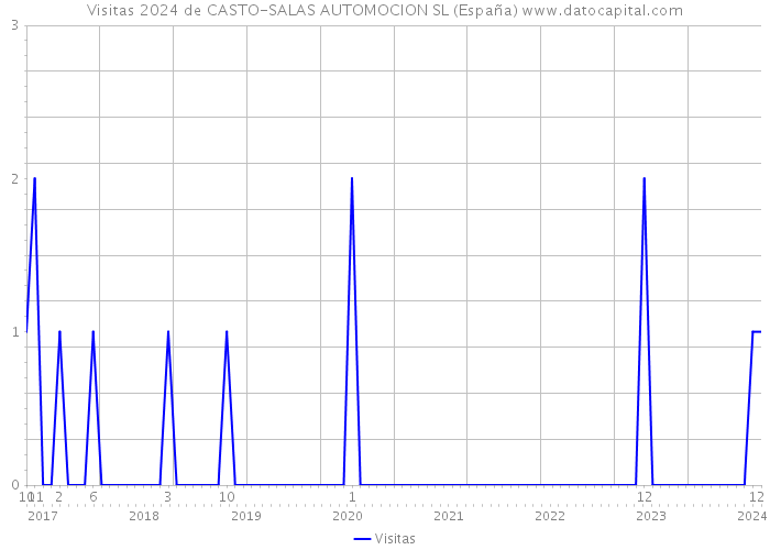 Visitas 2024 de CASTO-SALAS AUTOMOCION SL (España) 