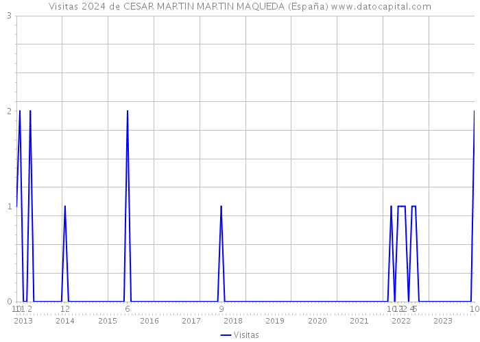 Visitas 2024 de CESAR MARTIN MARTIN MAQUEDA (España) 