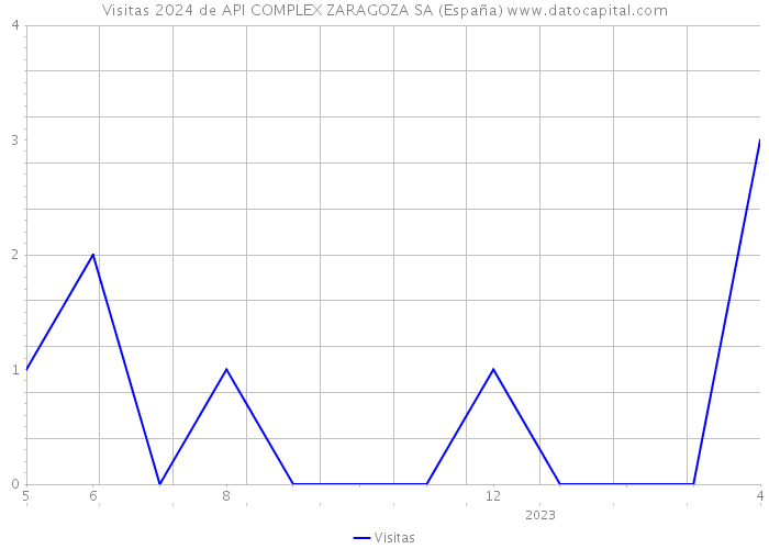 Visitas 2024 de API COMPLEX ZARAGOZA SA (España) 