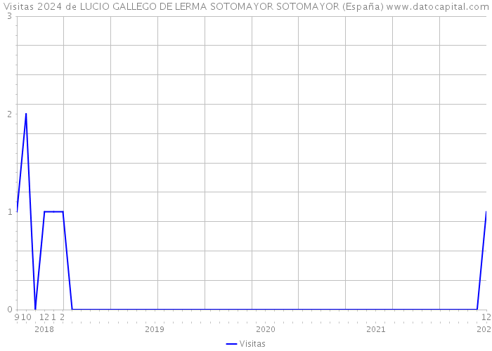 Visitas 2024 de LUCIO GALLEGO DE LERMA SOTOMAYOR SOTOMAYOR (España) 