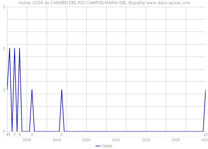 Visitas 2024 de CARMEN DEL RIO CAMPOS MARIA DEL (España) 