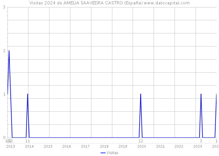 Visitas 2024 de AMELIA SAAVEDRA CASTRO (España) 