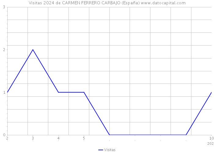 Visitas 2024 de CARMEN FERRERO CARBAJO (España) 
