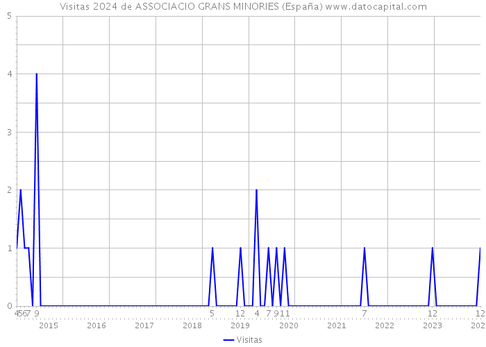 Visitas 2024 de ASSOCIACIO GRANS MINORIES (España) 