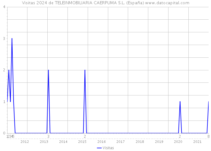 Visitas 2024 de TELEINMOBILIARIA CAERPUMA S.L. (España) 