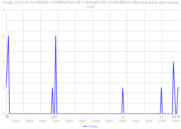 Visitas 2024 de SOCIEDAD COOPERATIVA DE CONSUMO DE CINTRUENIGO (España) 