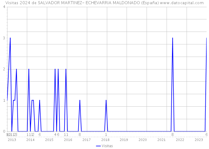 Visitas 2024 de SALVADOR MARTINEZ- ECHEVARRIA MALDONADO (España) 