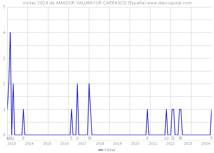 Visitas 2024 de AMADOR VALLMAYOR CARRASCO (España) 