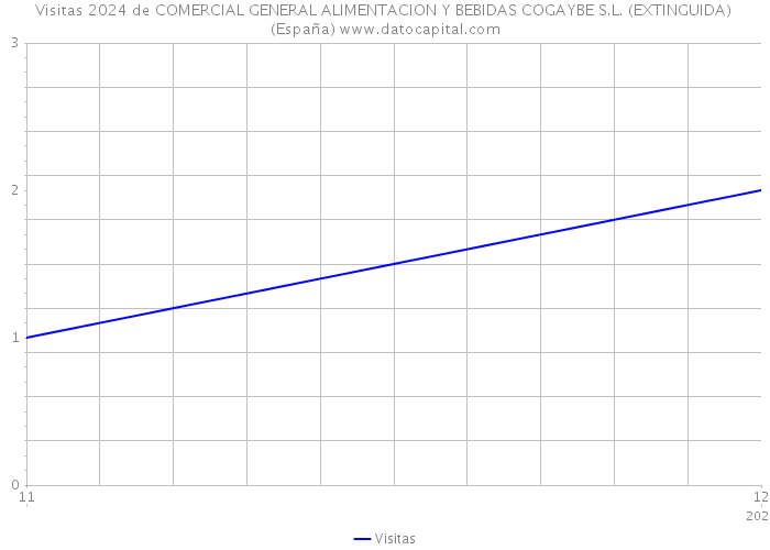 Visitas 2024 de COMERCIAL GENERAL ALIMENTACION Y BEBIDAS COGAYBE S.L. (EXTINGUIDA) (España) 