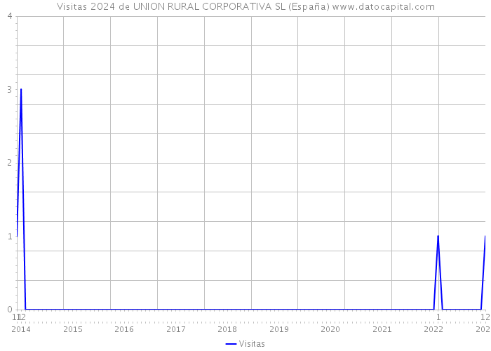 Visitas 2024 de UNION RURAL CORPORATIVA SL (España) 