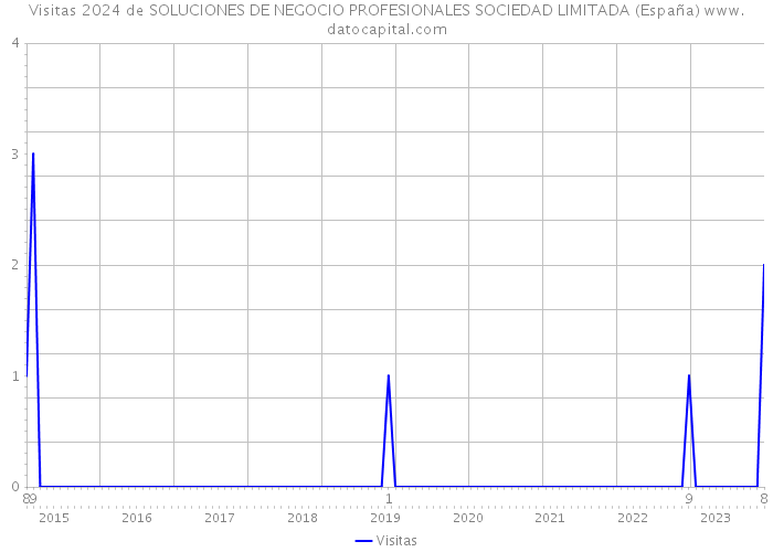 Visitas 2024 de SOLUCIONES DE NEGOCIO PROFESIONALES SOCIEDAD LIMITADA (España) 