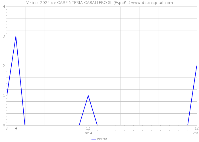 Visitas 2024 de CARPINTERIA CABALLERO SL (España) 