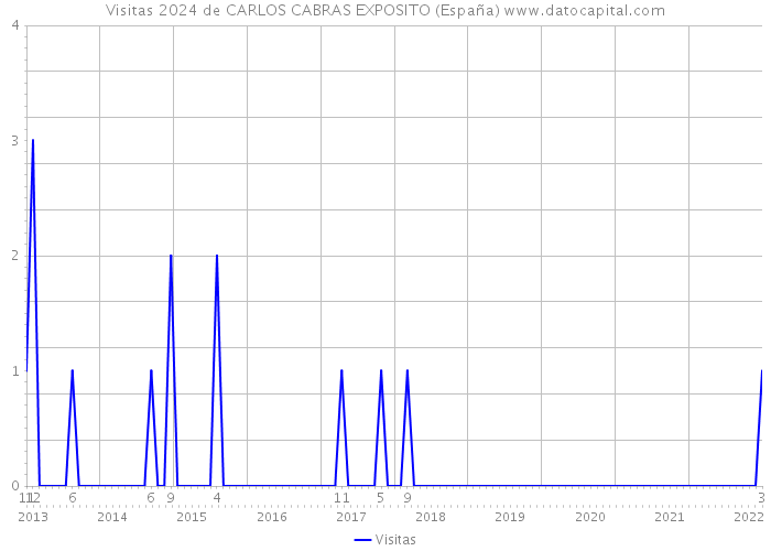 Visitas 2024 de CARLOS CABRAS EXPOSITO (España) 