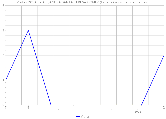 Visitas 2024 de ALEJANDRA SANTA TERESA GOMEZ (España) 