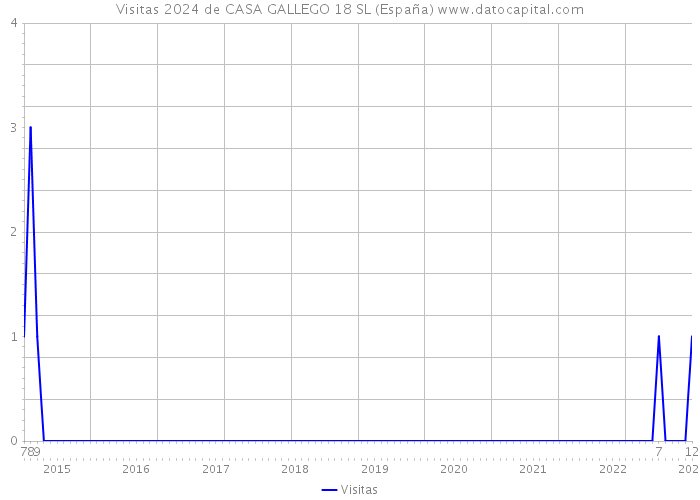 Visitas 2024 de CASA GALLEGO 18 SL (España) 