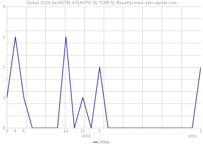 Visitas 2024 de HOTEL ATLANTIC EL TOPE SL (España) 