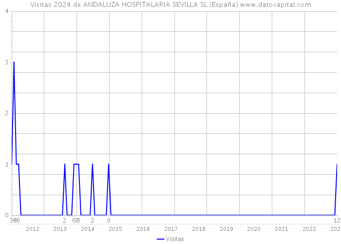 Visitas 2024 de ANDALUZA HOSPITALARIA SEVILLA SL (España) 