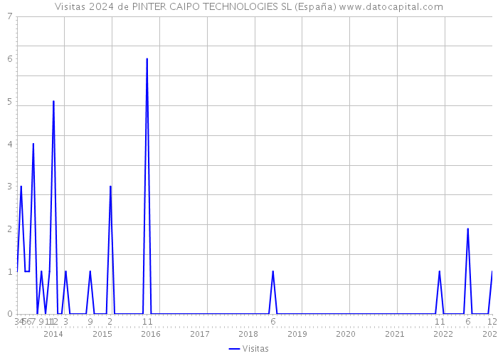 Visitas 2024 de PINTER CAIPO TECHNOLOGIES SL (España) 