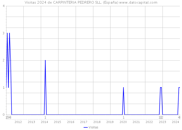 Visitas 2024 de CARPINTERIA PEDRERO SLL. (España) 
