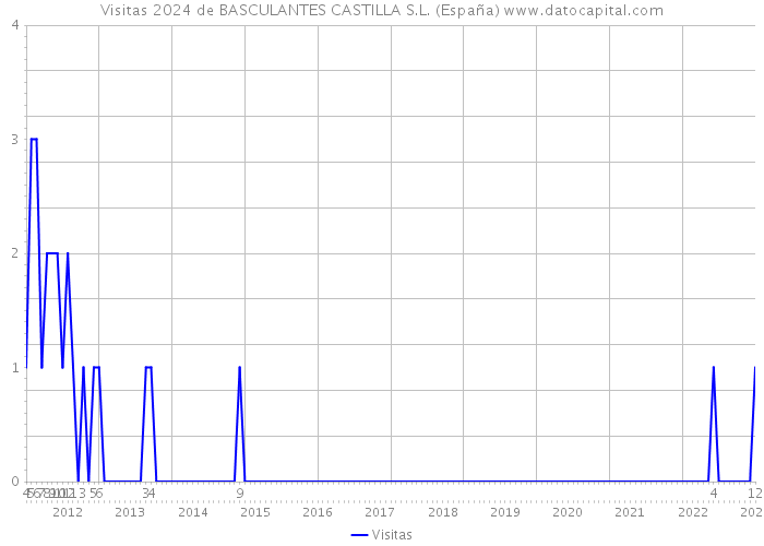 Visitas 2024 de BASCULANTES CASTILLA S.L. (España) 