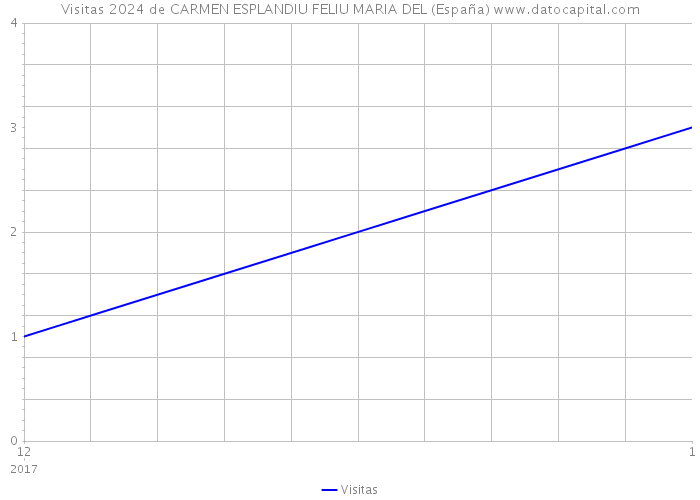 Visitas 2024 de CARMEN ESPLANDIU FELIU MARIA DEL (España) 