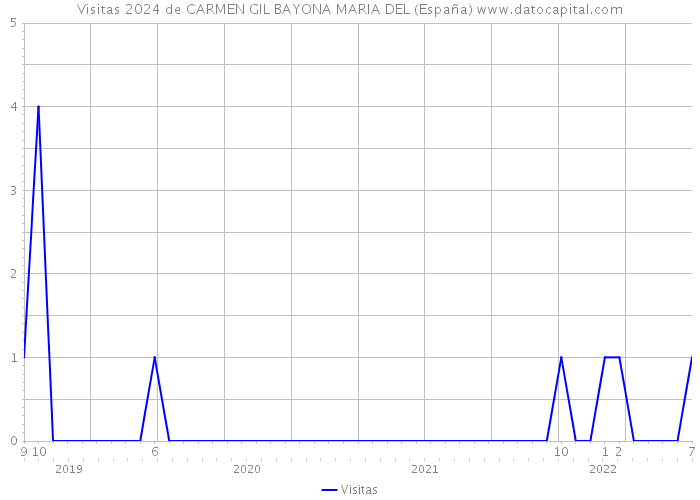 Visitas 2024 de CARMEN GIL BAYONA MARIA DEL (España) 