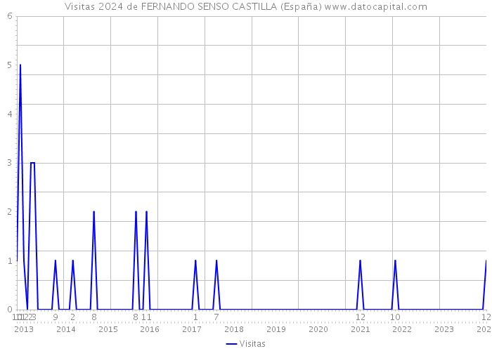 Visitas 2024 de FERNANDO SENSO CASTILLA (España) 