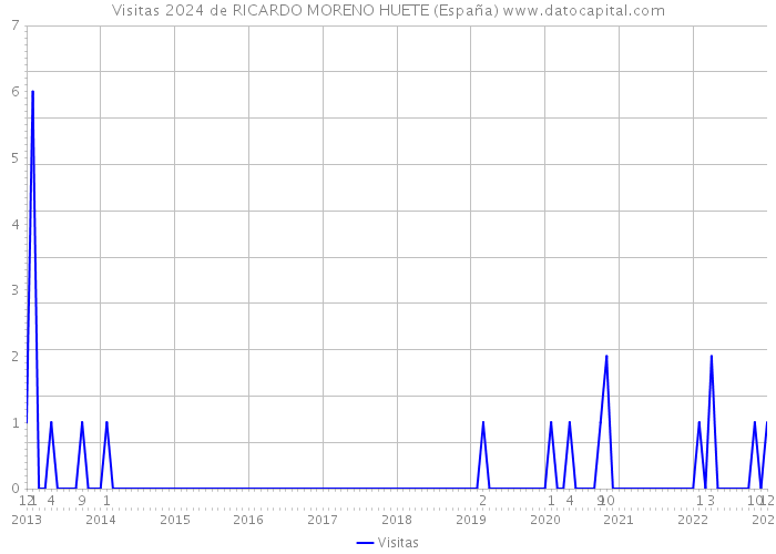 Visitas 2024 de RICARDO MORENO HUETE (España) 