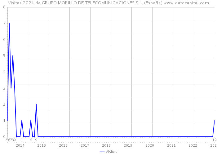 Visitas 2024 de GRUPO MORILLO DE TELECOMUNICACIONES S.L. (España) 