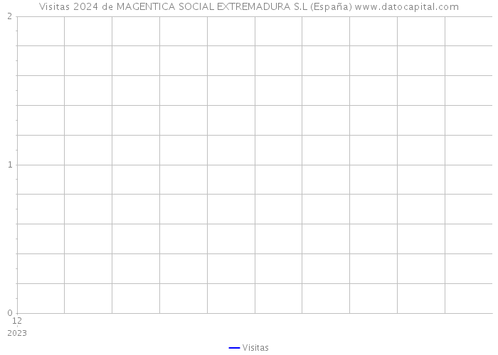 Visitas 2024 de MAGENTICA SOCIAL EXTREMADURA S.L (España) 