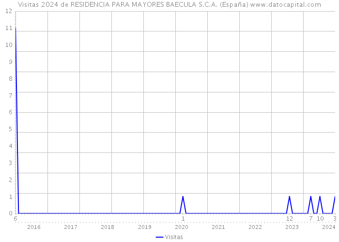 Visitas 2024 de RESIDENCIA PARA MAYORES BAECULA S.C.A. (España) 