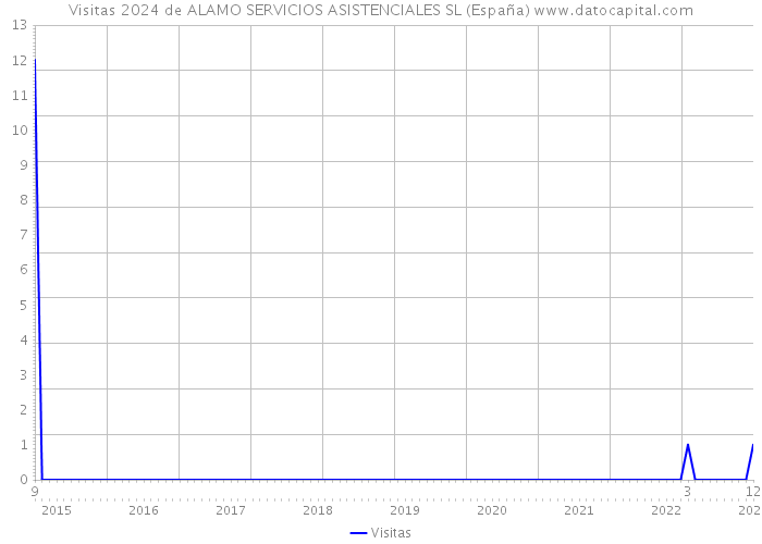 Visitas 2024 de ALAMO SERVICIOS ASISTENCIALES SL (España) 