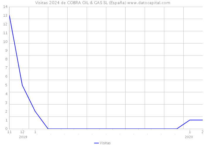 Visitas 2024 de COBRA OIL & GAS SL (España) 