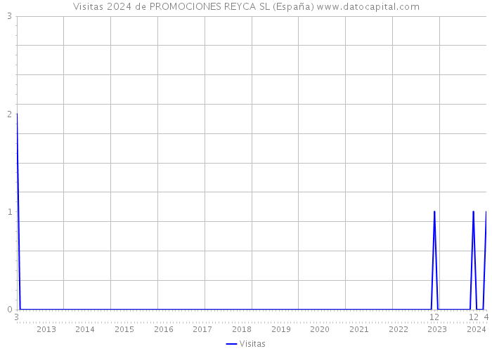 Visitas 2024 de PROMOCIONES REYCA SL (España) 